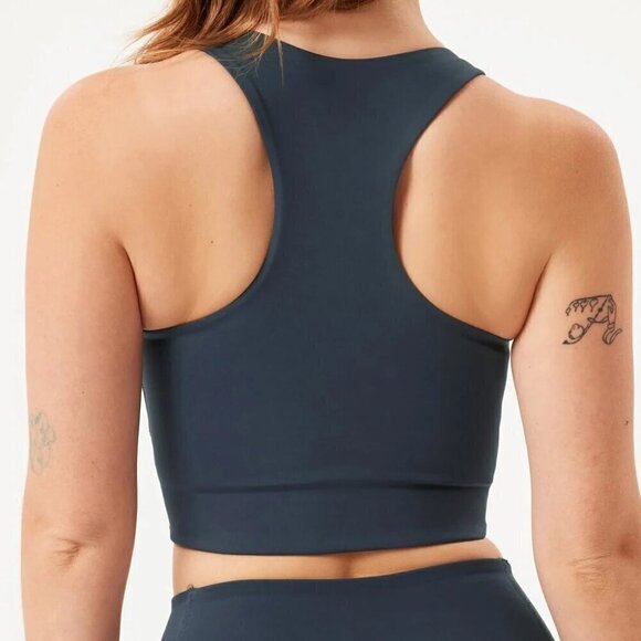 Girlfriend Collective Paloma Racerback Bra - XS Midnight - Picture 2 of 5